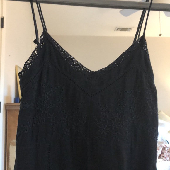 ZARA EMBROIDERED LINEN BLEND MINI DRESS - Picture 3 of 5